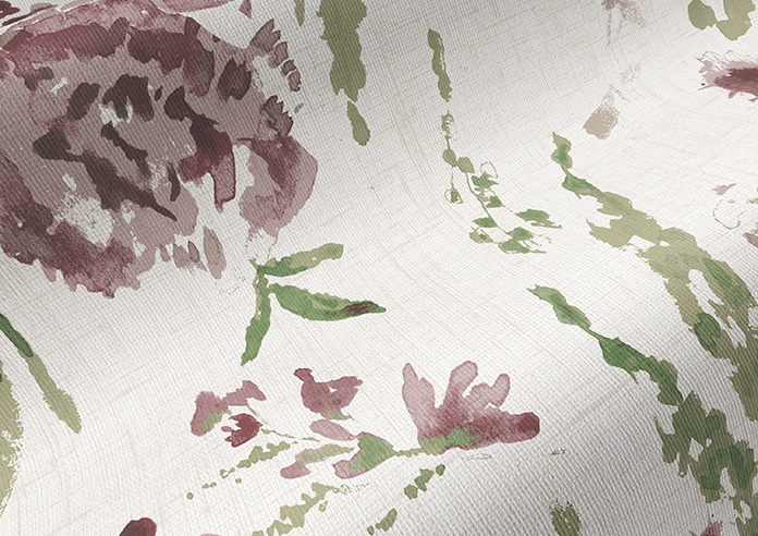 Watercolour Floral, Rosewood Pink - Twist&Fit Roller Blind - Image 4